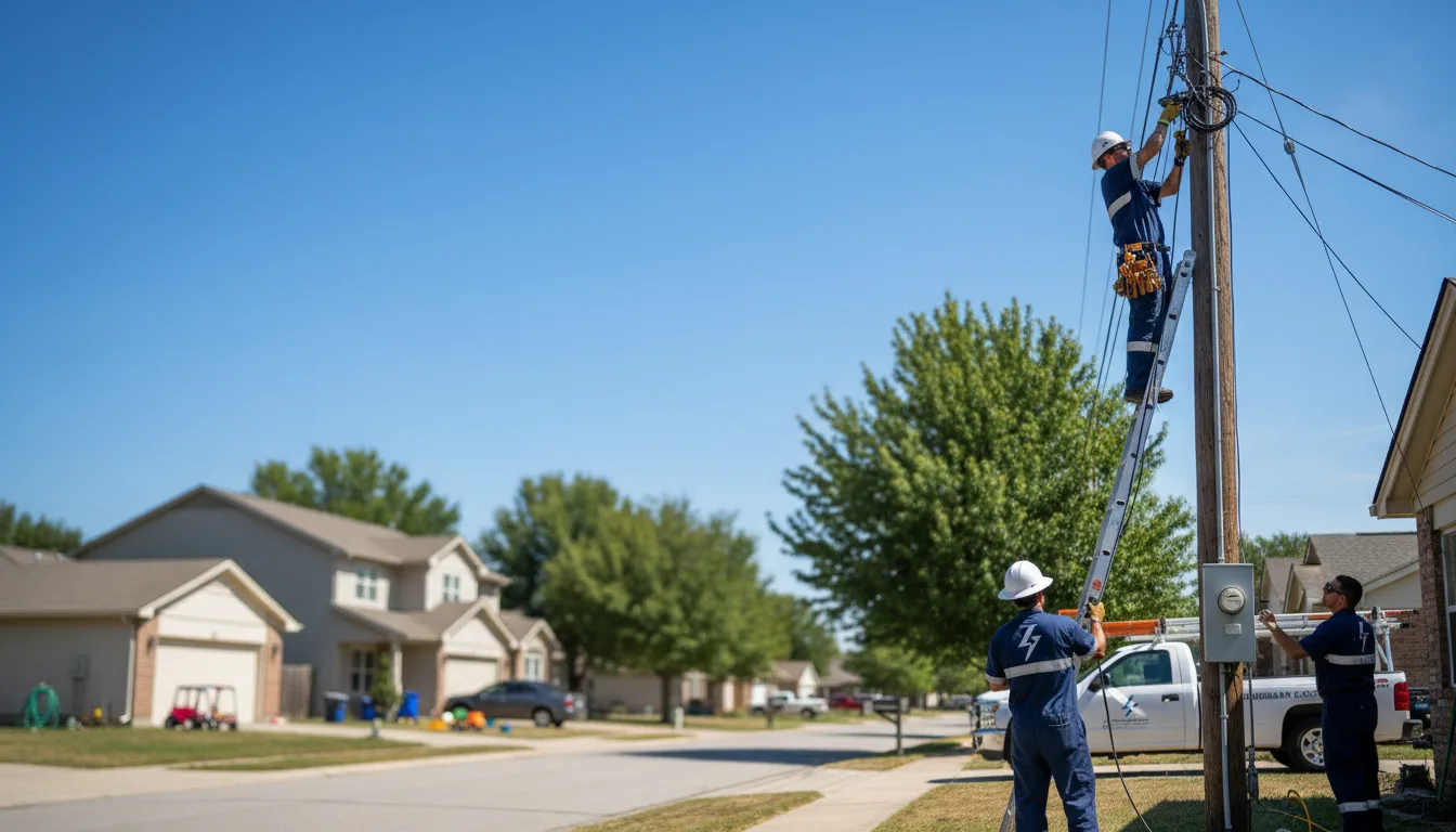 Residential electrician providing installation services in Ramsey, IL
